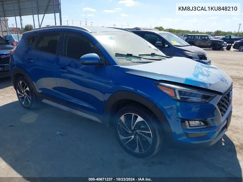 2019 Hyundai Tucson Sport VIN: KM8J3CAL1KU848210 Lot: 40671237