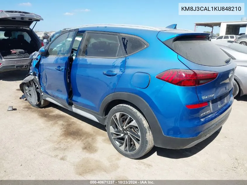 KM8J3CAL1KU848210 2019 Hyundai Tucson Sport