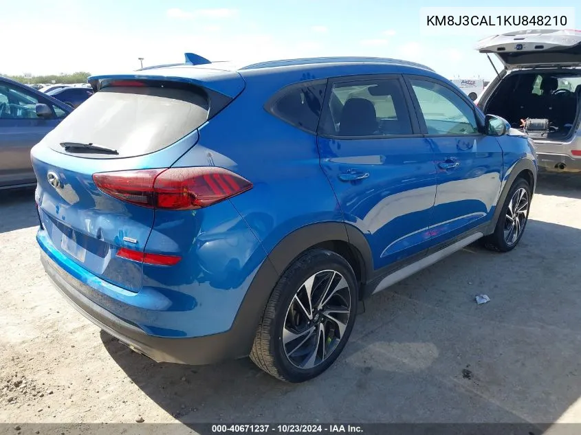 KM8J3CAL1KU848210 2019 Hyundai Tucson Sport