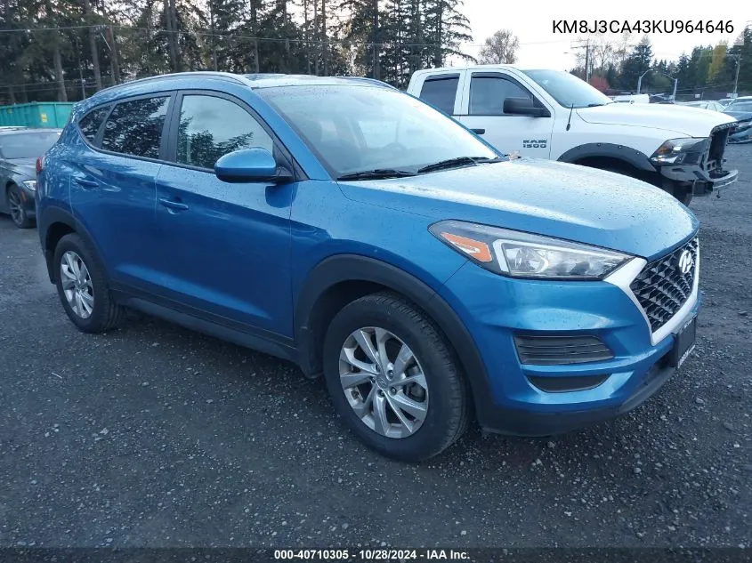 KM8J3CA43KU964646 2019 Hyundai Tucson Value