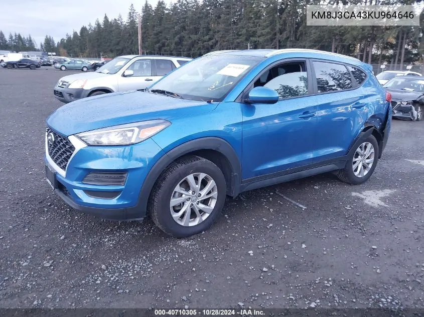 KM8J3CA43KU964646 2019 Hyundai Tucson Value