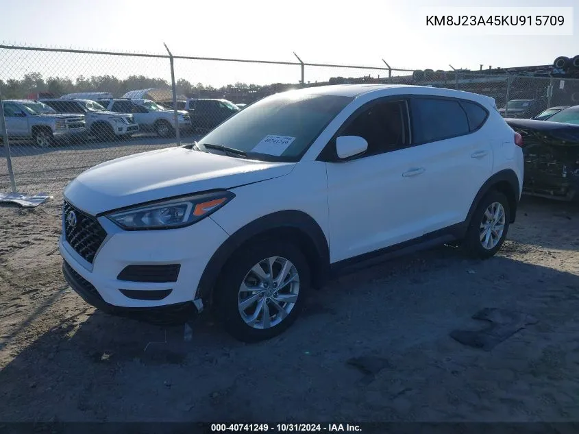 2019 Hyundai Tucson Se VIN: KM8J23A45KU915709 Lot: 40741249