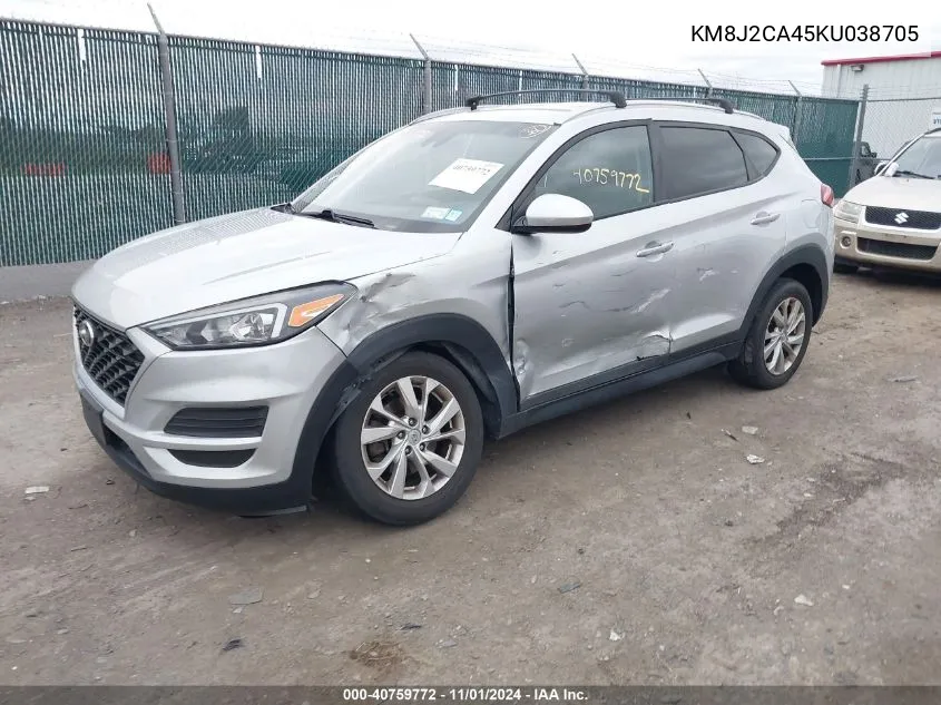 2019 Hyundai Tucson Se VIN: KM8J2CA45KU038705 Lot: 40759772