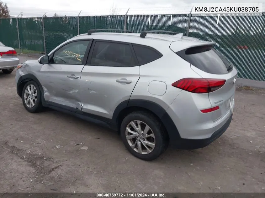 2019 Hyundai Tucson Se VIN: KM8J2CA45KU038705 Lot: 40759772