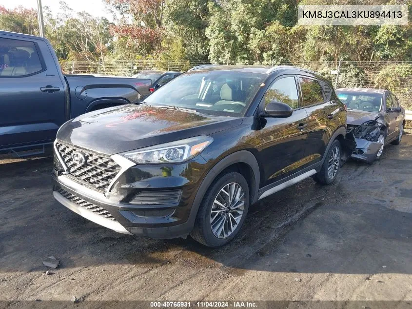 2019 Hyundai Tucson Sel VIN: KM8J3CAL3KU894413 Lot: 40765931