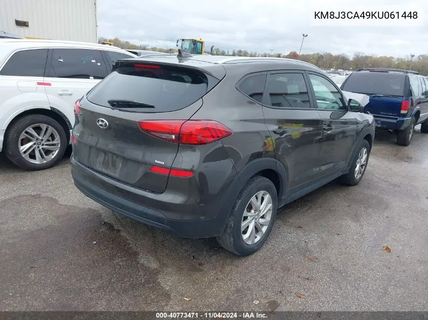 2019 Hyundai Tucson Value VIN: KM8J3CA49KU061448 Lot: 40773471