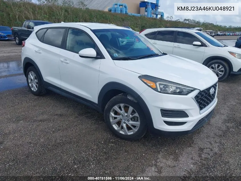 2019 Hyundai Tucson Se VIN: KM8J23A46KU048921 Lot: 40781586