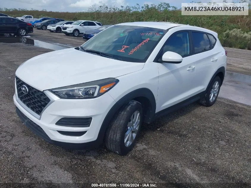 2019 Hyundai Tucson Se VIN: KM8J23A46KU048921 Lot: 40781586