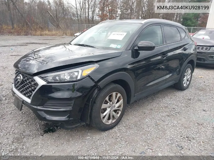 2019 Hyundai Tucson Value VIN: KM8J3CA40KU928199 Lot: 40784985