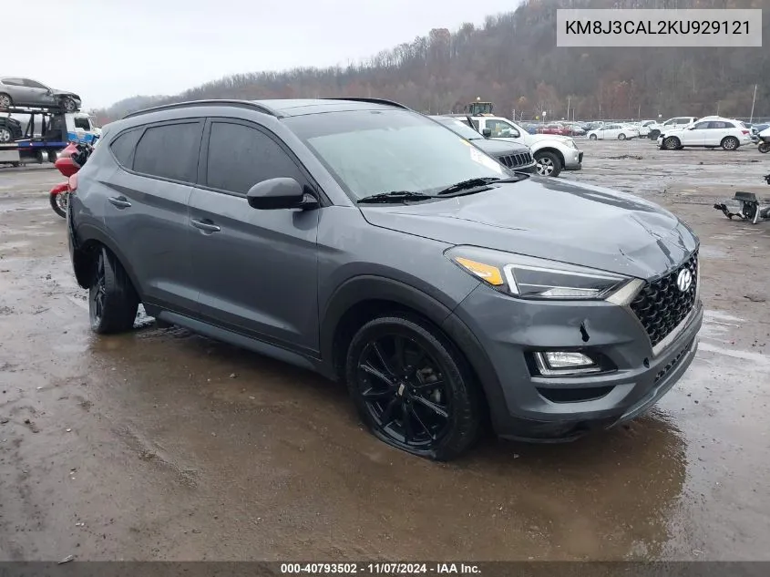 2019 Hyundai Tucson Night VIN: KM8J3CAL2KU929121 Lot: 40793502