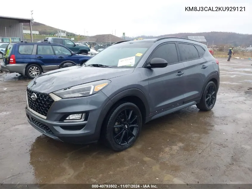 2019 Hyundai Tucson Night VIN: KM8J3CAL2KU929121 Lot: 40793502