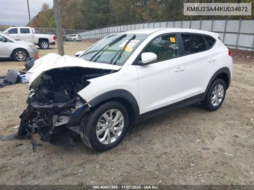 2019 Hyundai Tucson Se VIN: KM8J23A44KU034872 Lot: 40807895