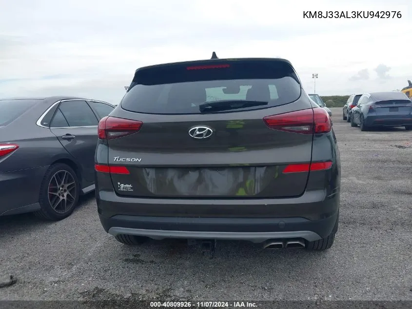 2019 Hyundai Tucson Limited VIN: KM8J33AL3KU942976 Lot: 40809926