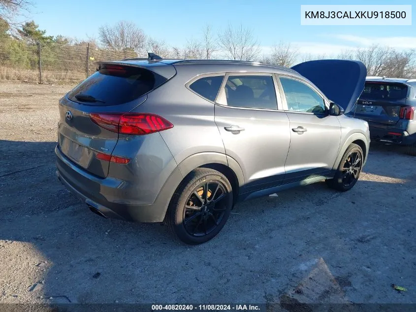 2019 Hyundai Tucson VIN: KM8J3CALXKU918500 Lot: 40820240