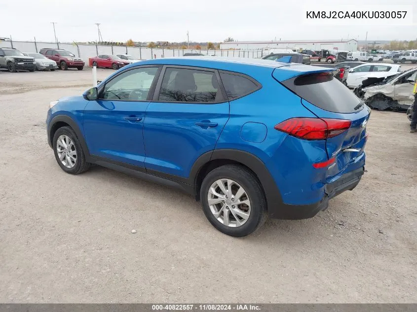 2019 Hyundai Tucson Se VIN: KM8J2CA40KU030057 Lot: 40822557