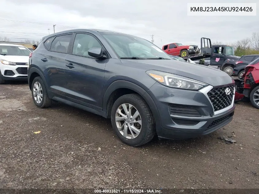 2019 Hyundai Tucson Se VIN: KM8J23A45KU924426 Lot: 40833521