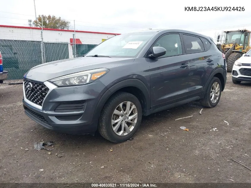 2019 Hyundai Tucson Se VIN: KM8J23A45KU924426 Lot: 40833521