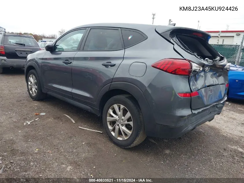 2019 Hyundai Tucson Se VIN: KM8J23A45KU924426 Lot: 40833521