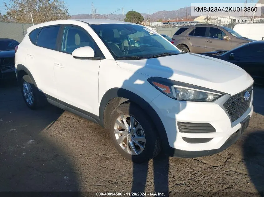 2019 Hyundai Tucson Se VIN: KM8J23A42KU013860 Lot: 40894580