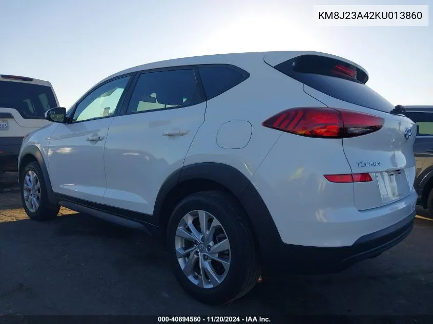 2019 Hyundai Tucson Se VIN: KM8J23A42KU013860 Lot: 40894580