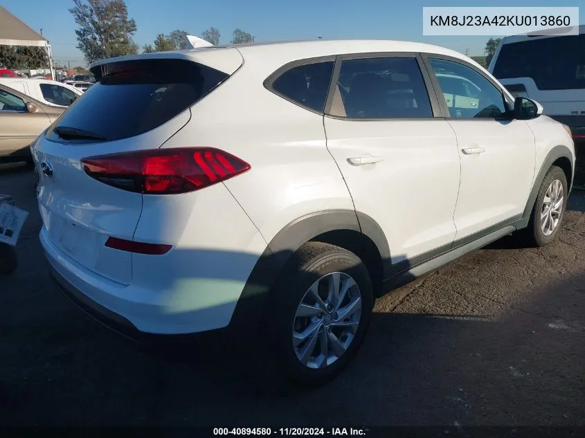 2019 Hyundai Tucson Se VIN: KM8J23A42KU013860 Lot: 40894580