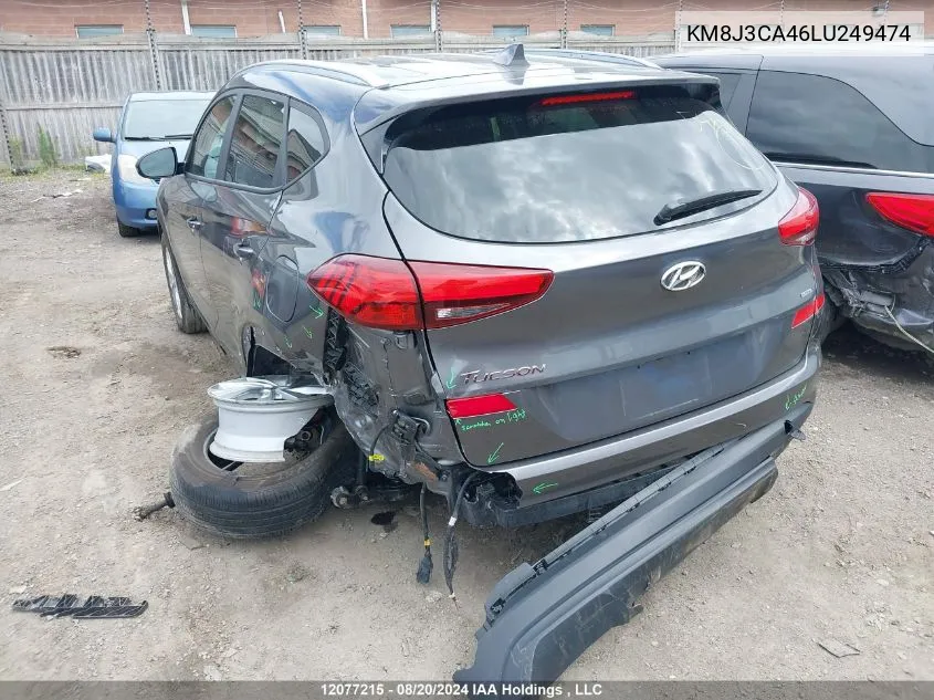 2020 Hyundai Tucson Limited/Sel/Sport/Ultimate/Value VIN: KM8J3CA46LU249474 Lot: 12077215