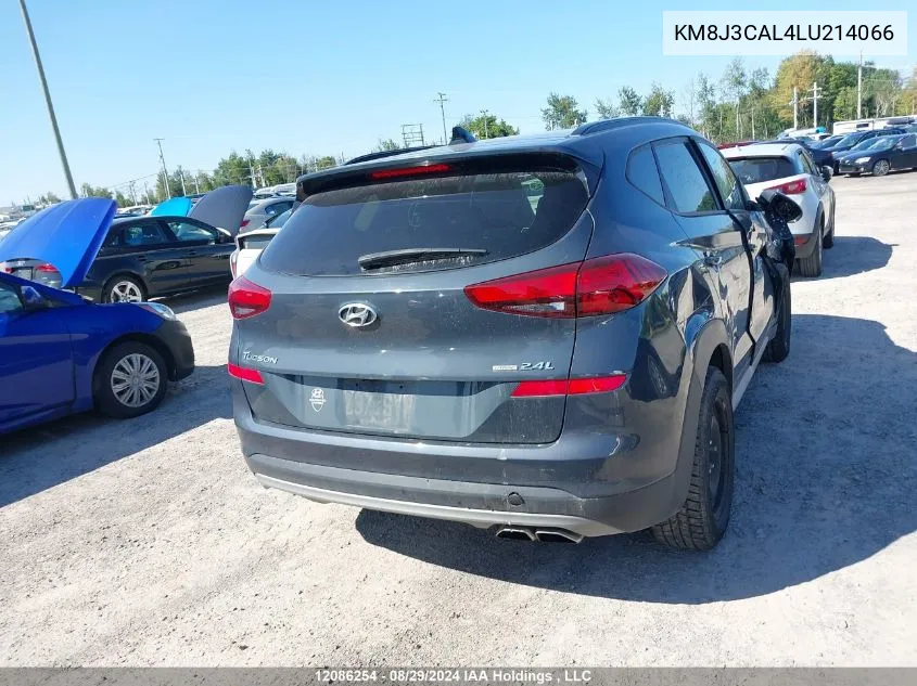 2020 Hyundai Tucson Limited/Sel/Sport/Ultimate/Value VIN: KM8J3CAL4LU214066 Lot: 12086254