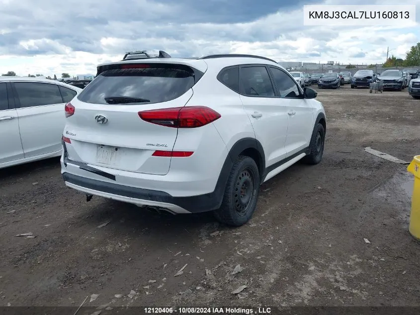 2020 Hyundai Tucson Urban Edition VIN: KM8J3CAL7LU160813 Lot: 12120406