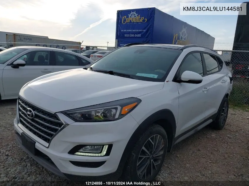 2020 Hyundai Tucson Limited/Sel/Sport/Ultimate/Value VIN: KM8J3CAL9LU144581 Lot: 12124855