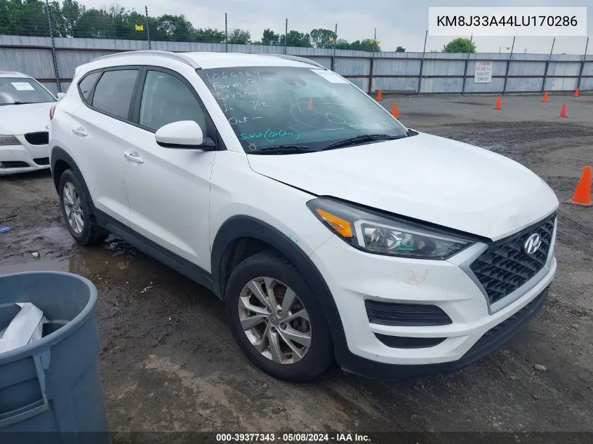 2020 Hyundai Tucson Value VIN: KM8J33A44LU170286 Lot: 39377343