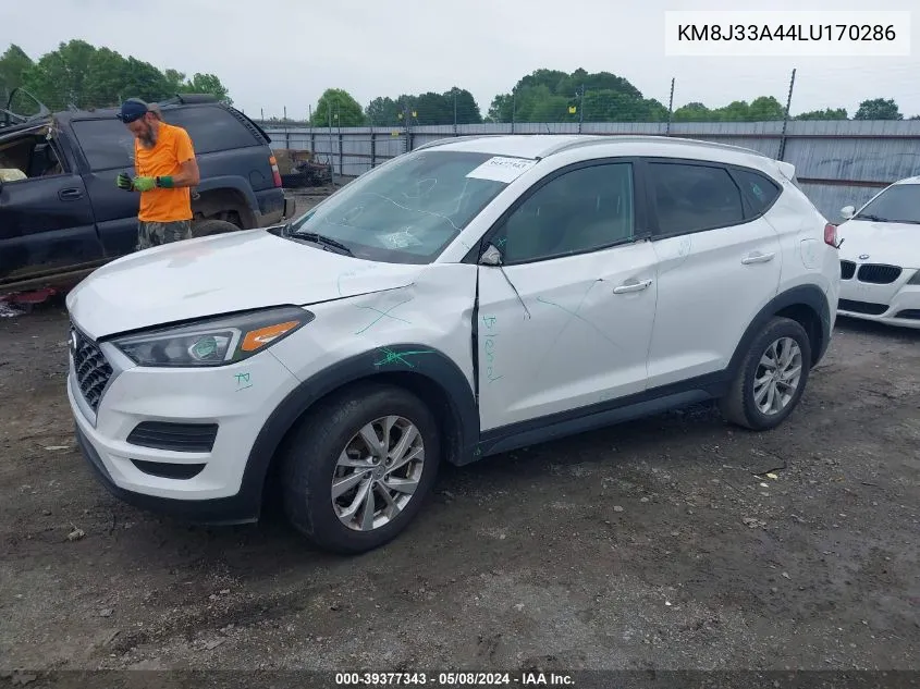 2020 Hyundai Tucson Value VIN: KM8J33A44LU170286 Lot: 39377343