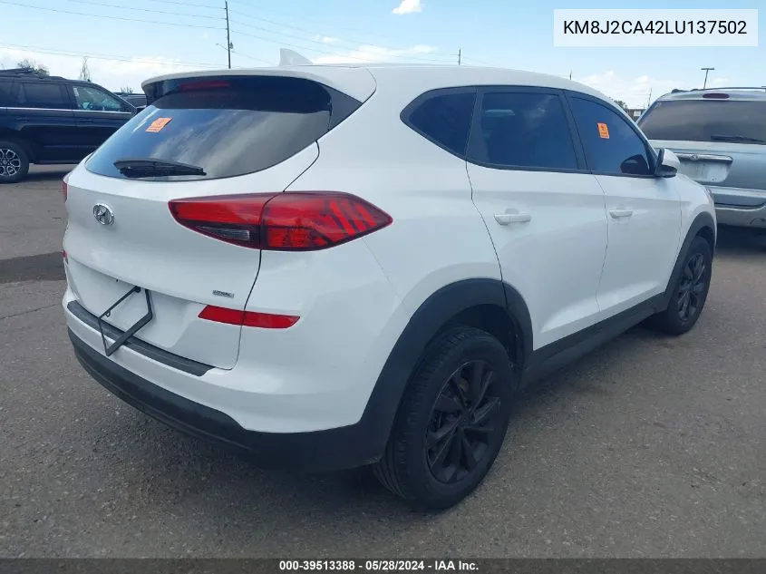 2020 Hyundai Tucson Se VIN: KM8J2CA42LU137502 Lot: 39513388