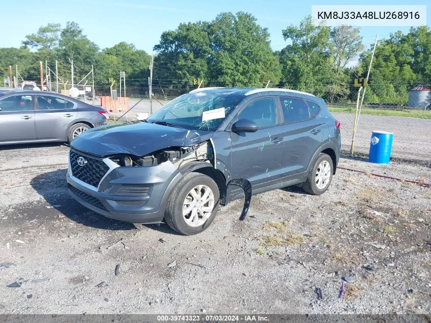 2020 Hyundai Tucson Value VIN: KM8J33A48LU268916 Lot: 39743323