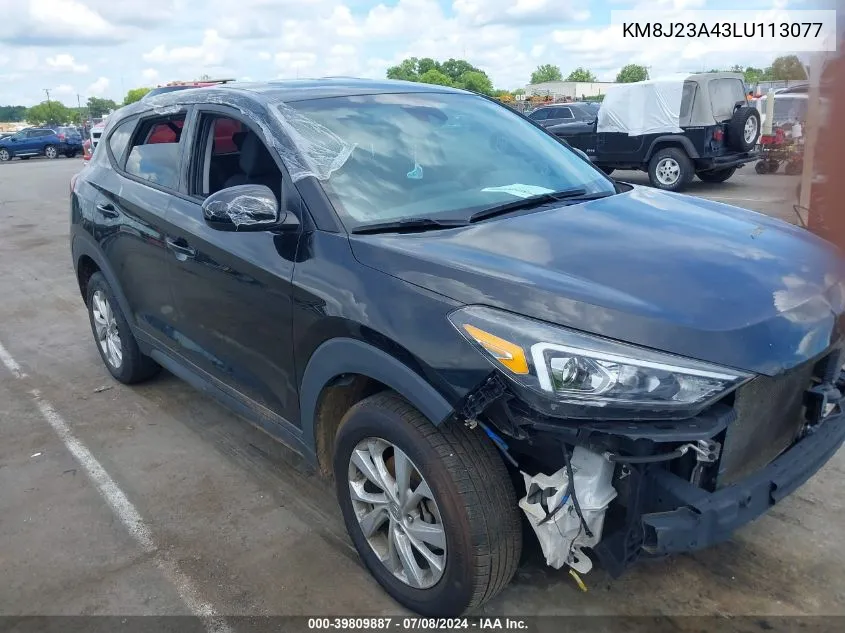 2020 Hyundai Tucson Se VIN: KM8J23A43LU113077 Lot: 39809887