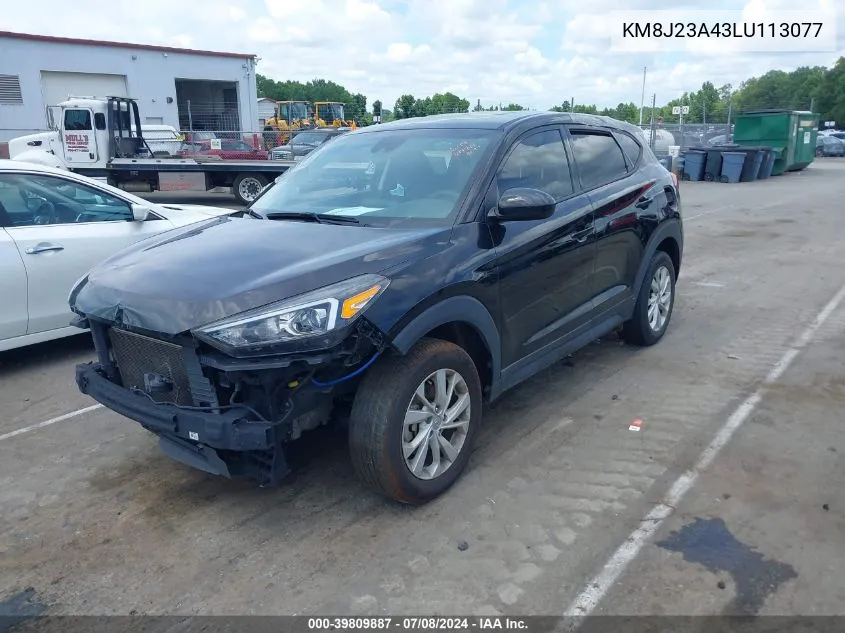 2020 Hyundai Tucson Se VIN: KM8J23A43LU113077 Lot: 39809887