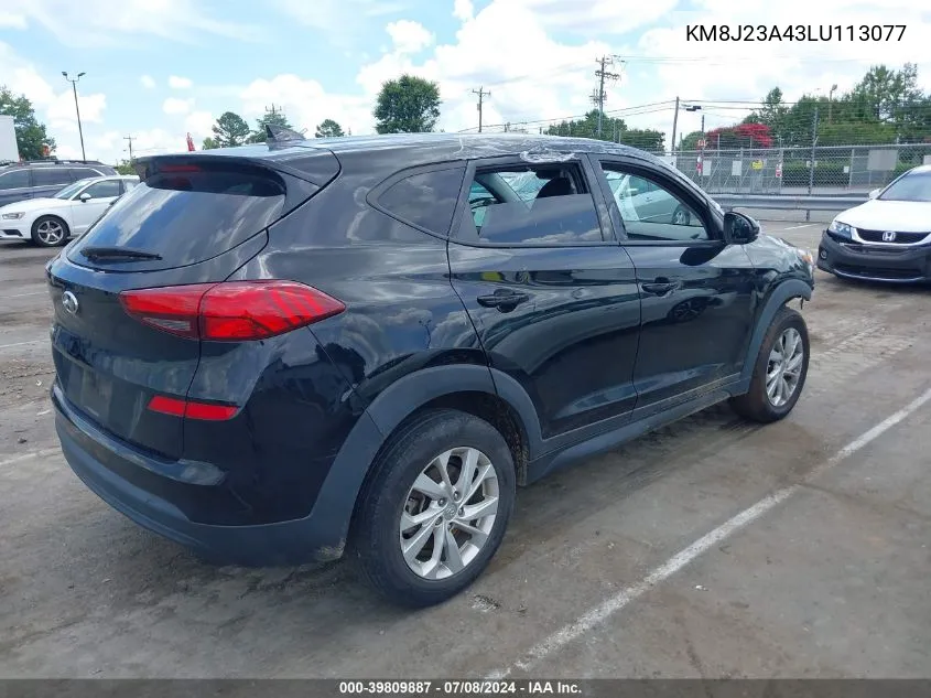 2020 Hyundai Tucson Se VIN: KM8J23A43LU113077 Lot: 39809887