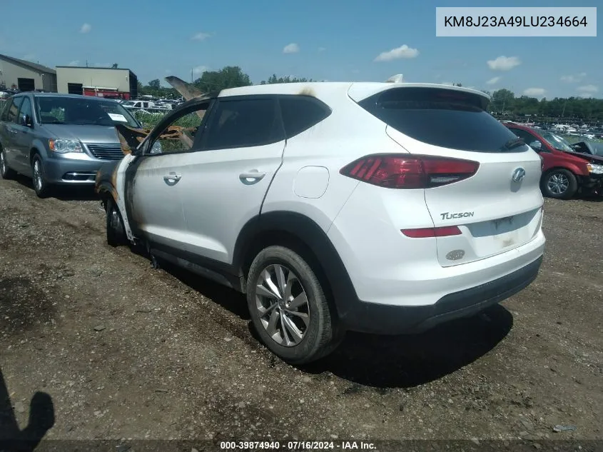 2020 Hyundai Tucson Se VIN: KM8J23A49LU234664 Lot: 39874940