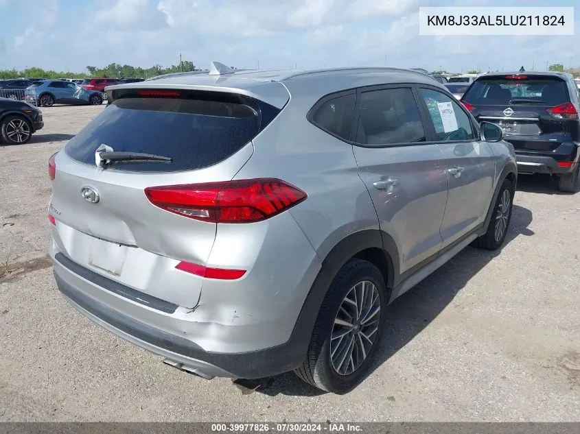 2020 Hyundai Tucson Sel VIN: KM8J33AL5LU211824 Lot: 39977826