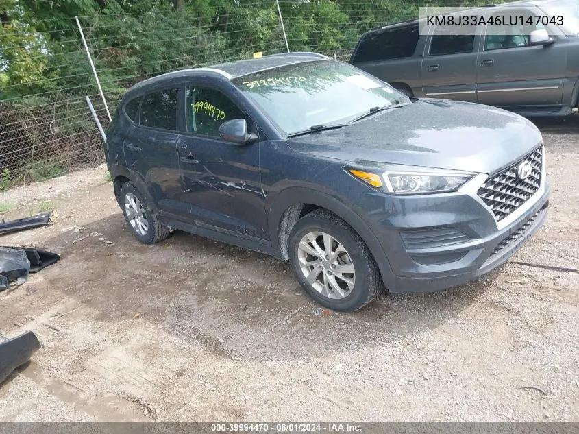 2020 Hyundai Tucson Value VIN: KM8J33A46LU147043 Lot: 39994470