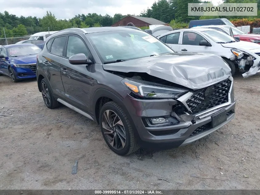 2020 Hyundai Tucson Sport VIN: KM8J3CAL5LU102702 Lot: 39999514