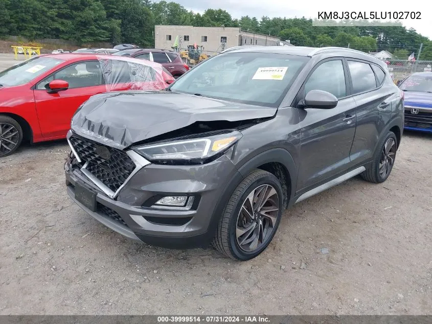 2020 Hyundai Tucson Sport VIN: KM8J3CAL5LU102702 Lot: 39999514