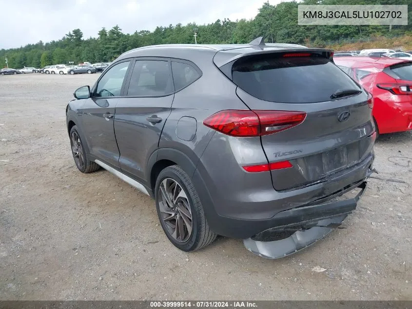 2020 Hyundai Tucson Sport VIN: KM8J3CAL5LU102702 Lot: 39999514