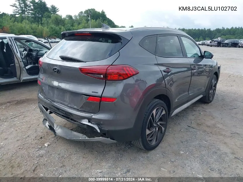 2020 Hyundai Tucson Sport VIN: KM8J3CAL5LU102702 Lot: 39999514