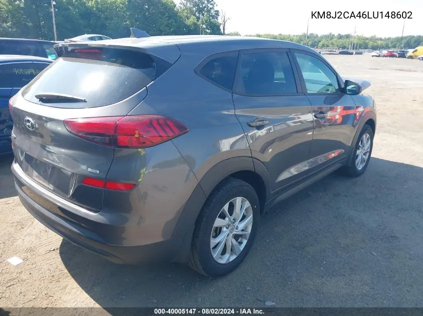 2020 Hyundai Tucson Se VIN: KM8J2CA46LU148602 Lot: 40005147