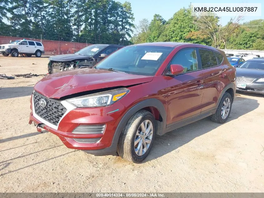 2020 Hyundai Tucson Se VIN: KM8J2CA45LU087887 Lot: 40014334