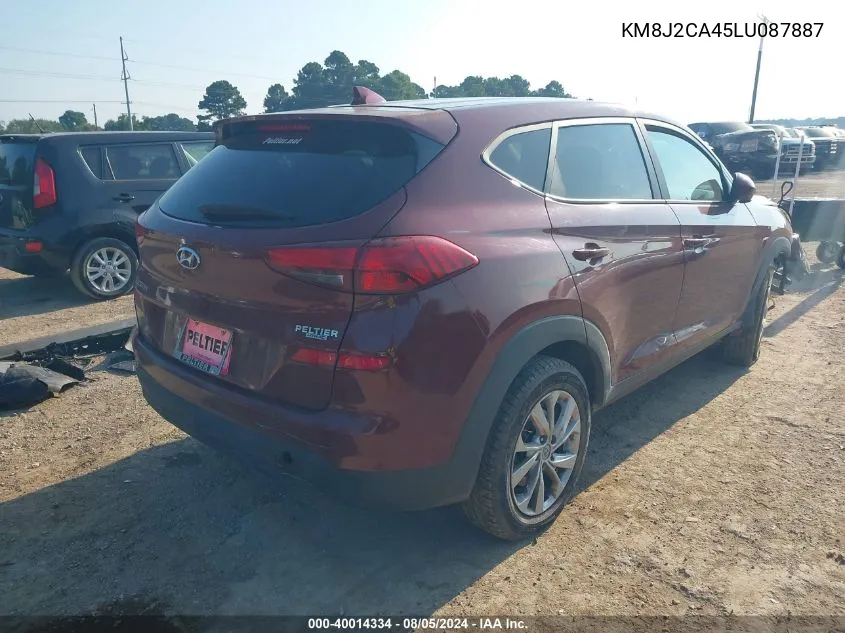 2020 Hyundai Tucson Se VIN: KM8J2CA45LU087887 Lot: 40014334