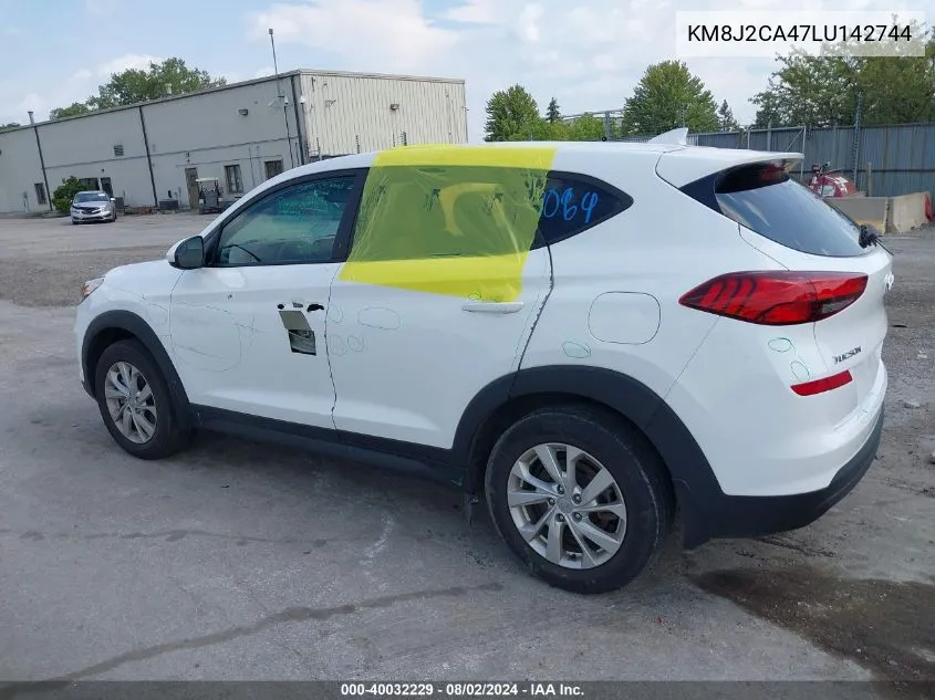 2020 Hyundai Tucson Se VIN: KM8J2CA47LU142744 Lot: 40032229