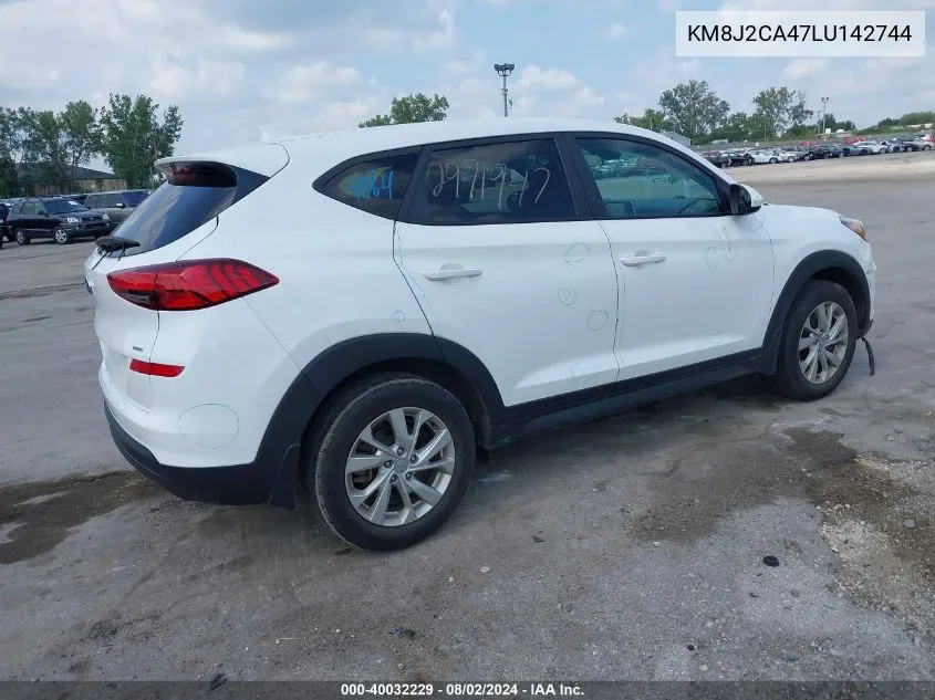 2020 Hyundai Tucson Se VIN: KM8J2CA47LU142744 Lot: 40032229