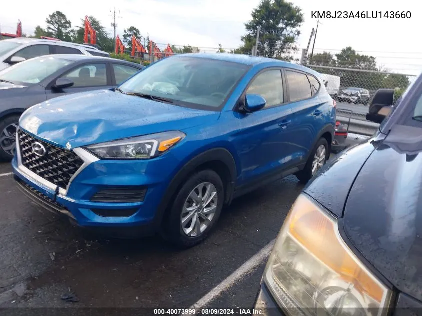 2020 Hyundai Tucson Se VIN: KM8J23A46LU143660 Lot: 40073999