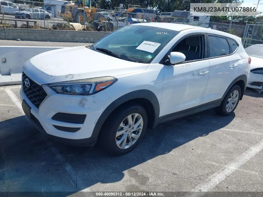 2020 Hyundai Tucson Se VIN: KM8J23A47LU078866 Lot: 40090312